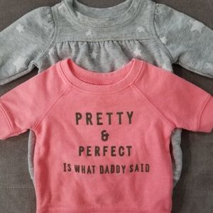 0-3 months baby girl sweat shirts